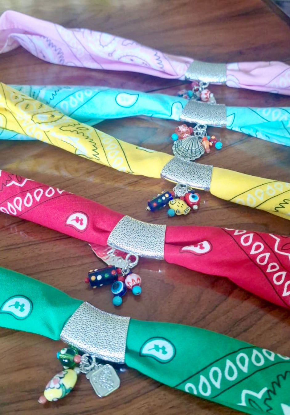 Pulseira/ Lenço Bandana Colorezas