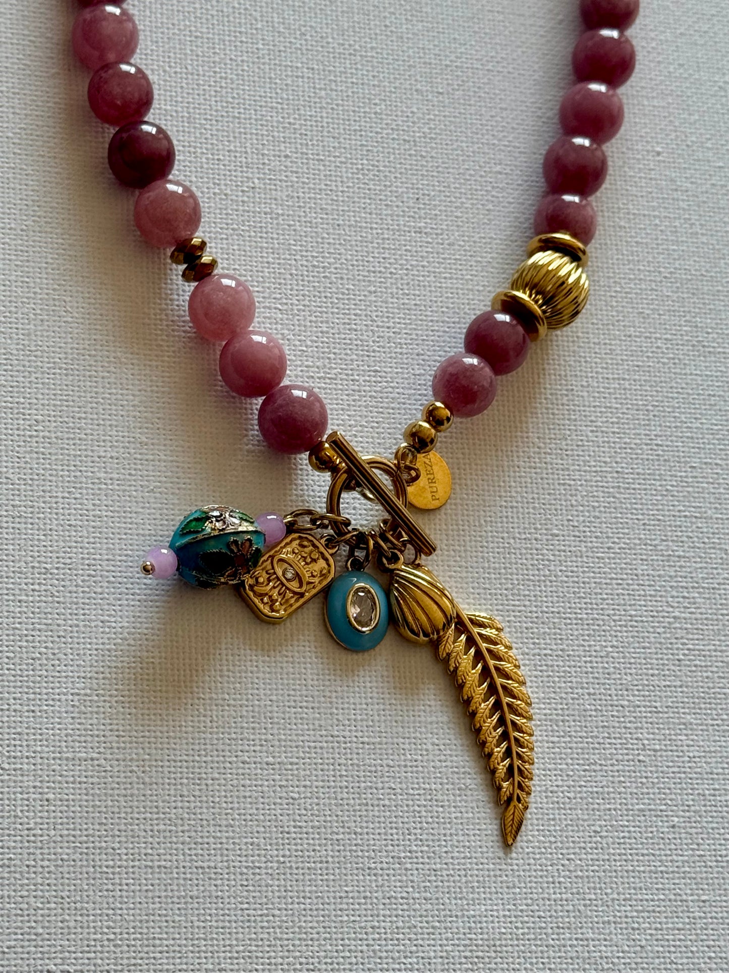 Colar Pedras Frias Lilás/Purpura