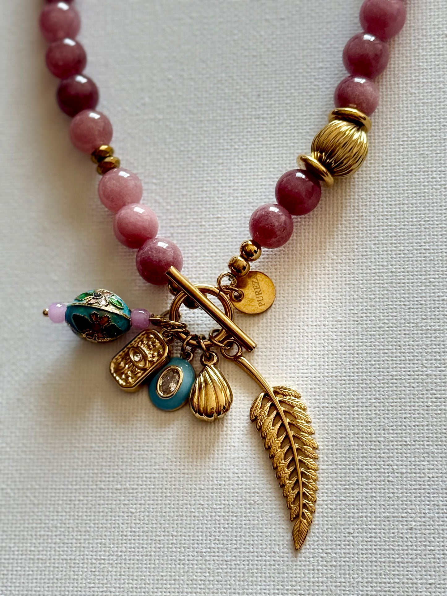 Colar Pedras Frias Lilás/Purpura