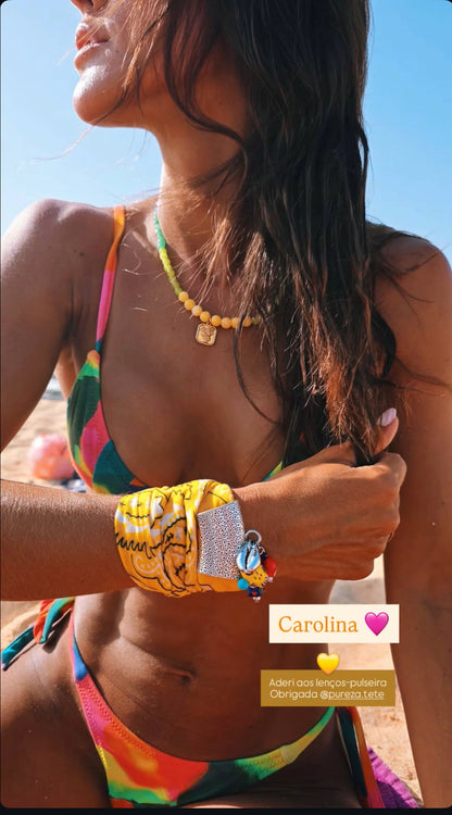 Pulseira/ Lenço Bandana Colorezas