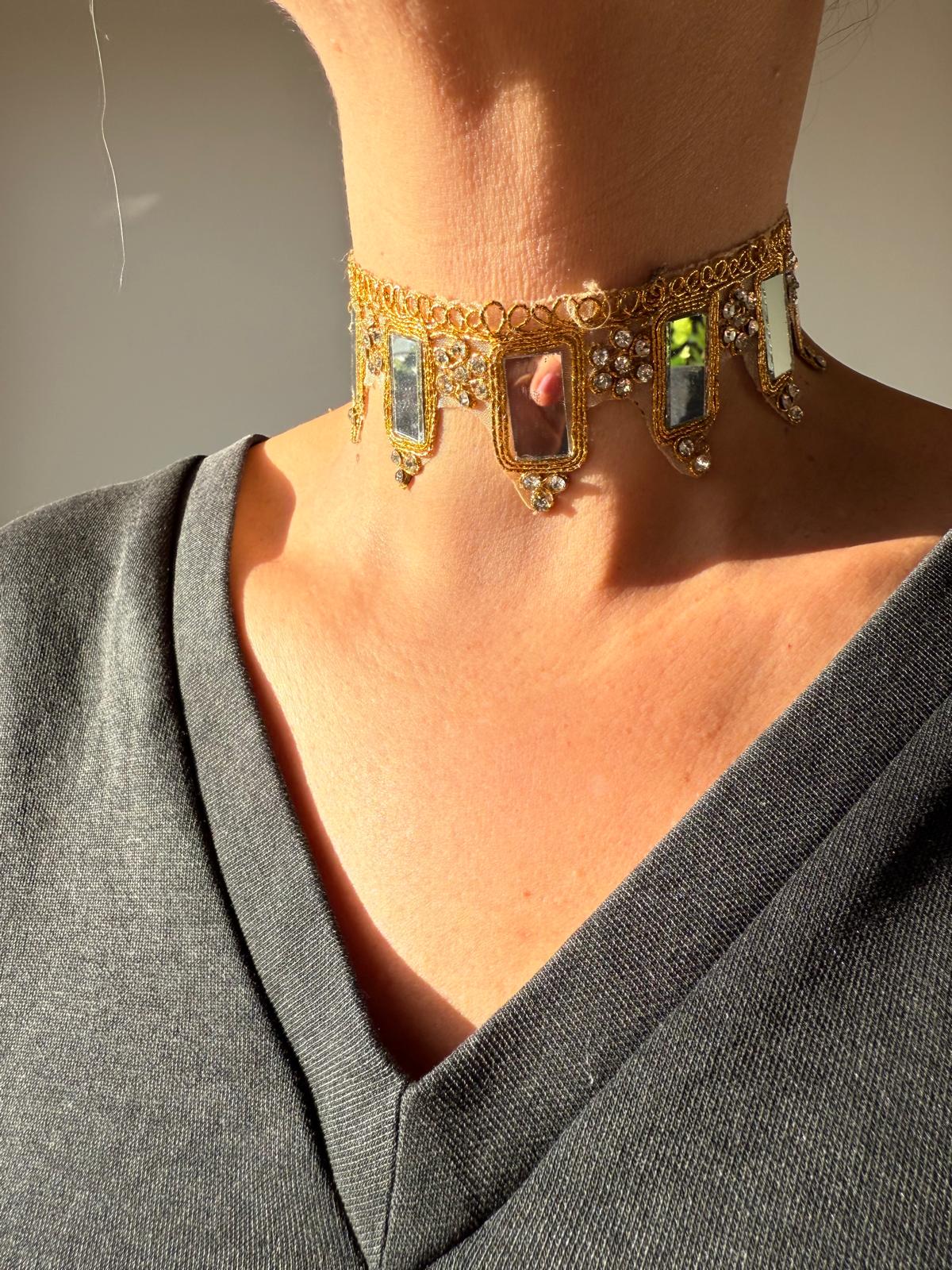 Gargantilha Espelhos Retangular