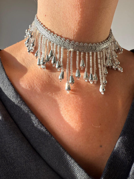 Gargantilha Prateada